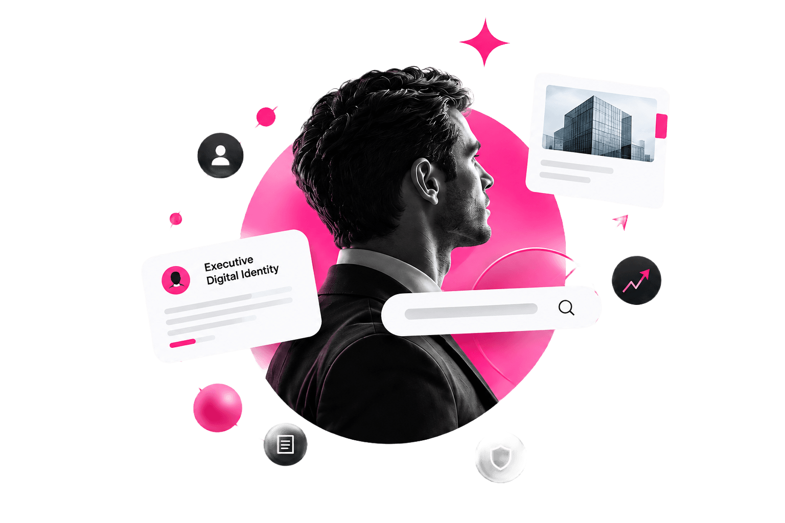 Executive Digital Identity Collage